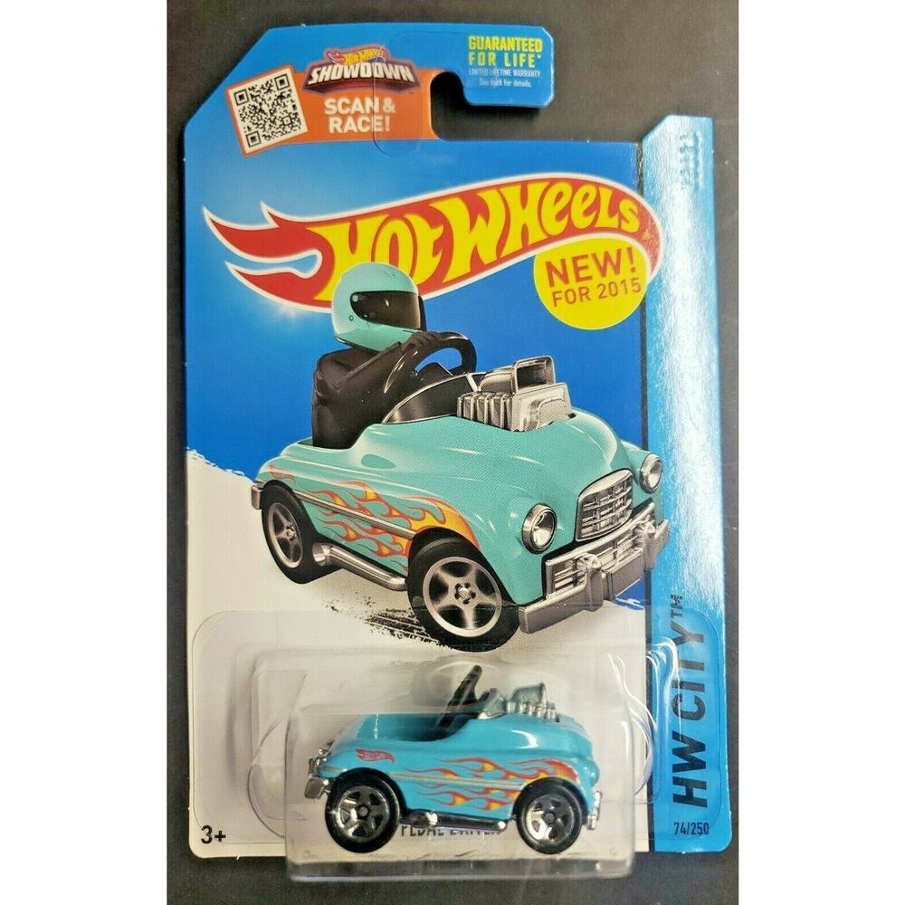 2015 Hot Wheels Pedal Driver #74 Teal HW City‎ HW15